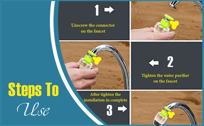 Home Kitchen Faucet Tap Water Clean Purifier Filter(Pack of 2)