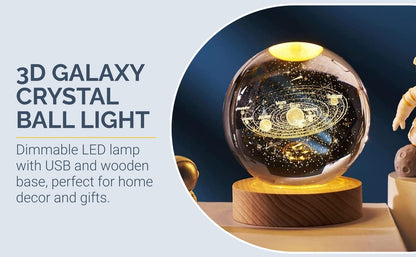 3D Crystal Lamp Ball(Assorted Design)